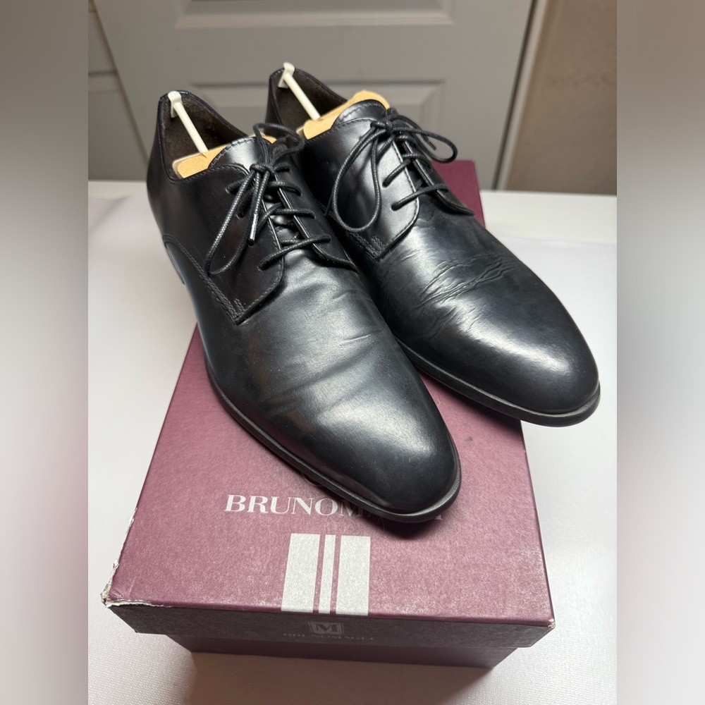 Bruno Magli Men’s Black Oxford Derby’s Dress Shoes